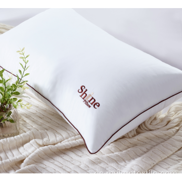 Bordado blanco cama dormir almohada hotel